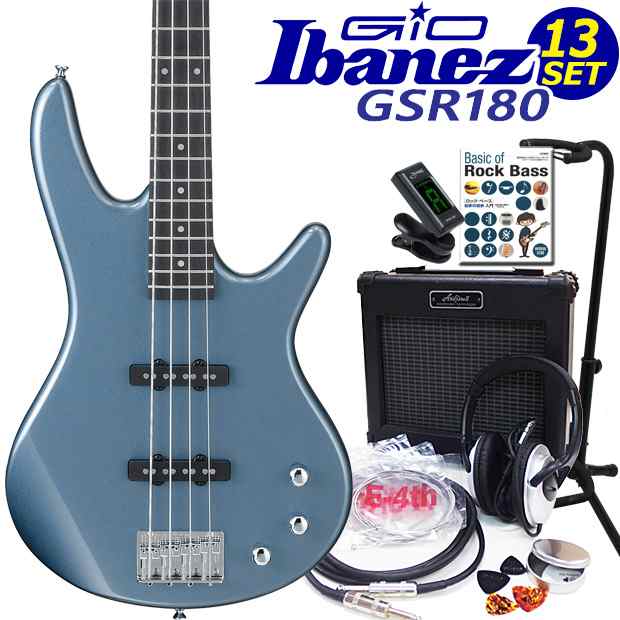 Gio Ibanez GSR180-BEM アイバニーズ 4弦エレキベース 初心者13点