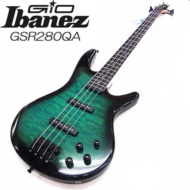 Gio Ibanez GSR280QA-TMS アイバニーズ 4弦エレキベース 入門16点