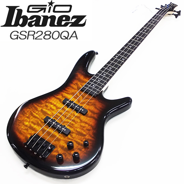 Gio Ibanez GSR280QA-TYS アイバニーズ 4弦エレキベースの通販は 23,430円
