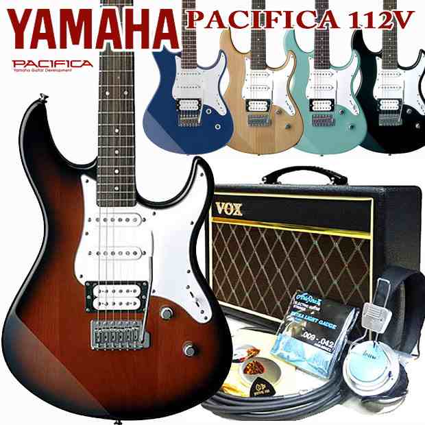 エレキギター 初心者セット 入門セット YAMAHA ヤマハ PACIFICA112V/112VM VOXアンプ付き 15点セット【エレキ ギター初心者】【エレクト