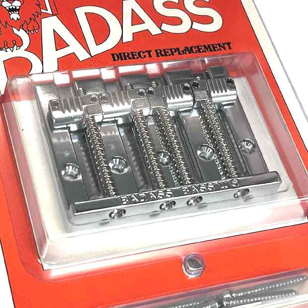 ALL PARTS BADASS バダス BASS II Chrome BB-3342-010 Leo Quan Badass Bass II  4-string Bass Bridge Grooved Saddles パーツ・弦・アクセサリー