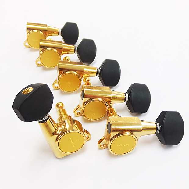 GOTOH ゴトー ギター ギター ペグ SG381 B07 GG ゴールド L6 片側 6個セット【SG381-B07/L6/Gold】