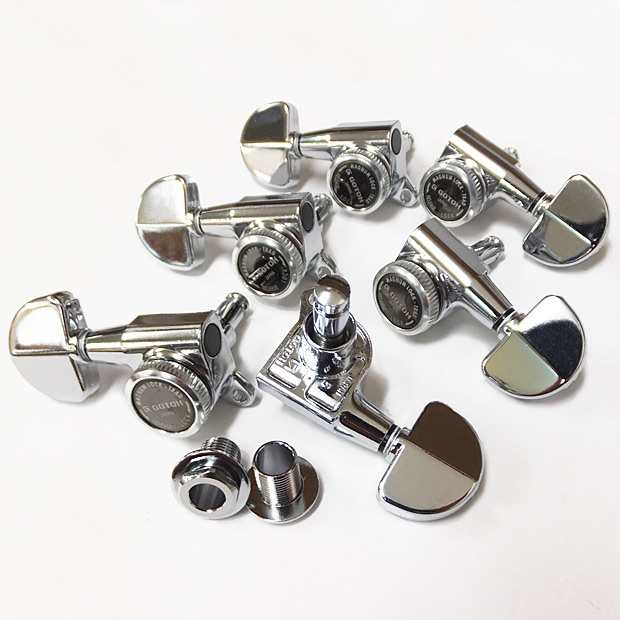 GOTOH ゴトー ギター ペグ SG381 MG-T マグナムロック トラッド 20 C(クローム) L3R3 両側 6個セット【SG381MGT-20/C/L3R3】