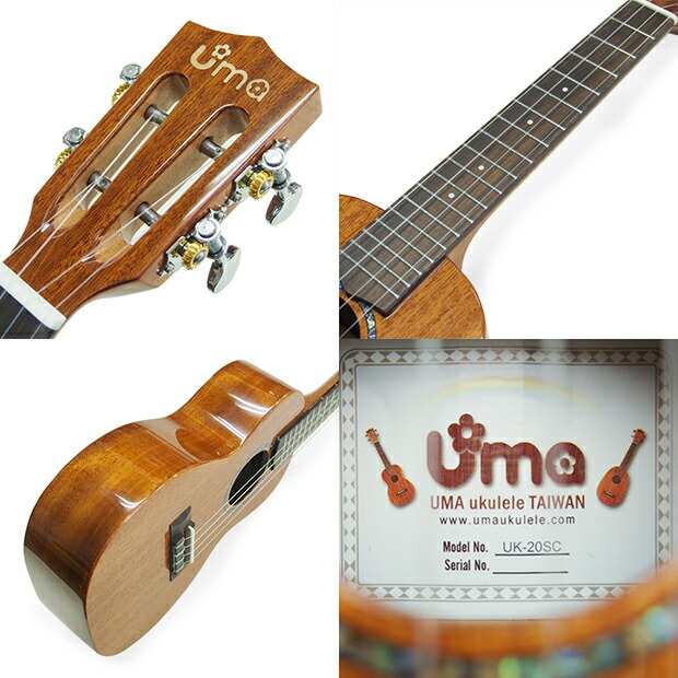 Uma Ukulele ウーマ ウクレレ UK-20SC コンサートサイズ チューナー