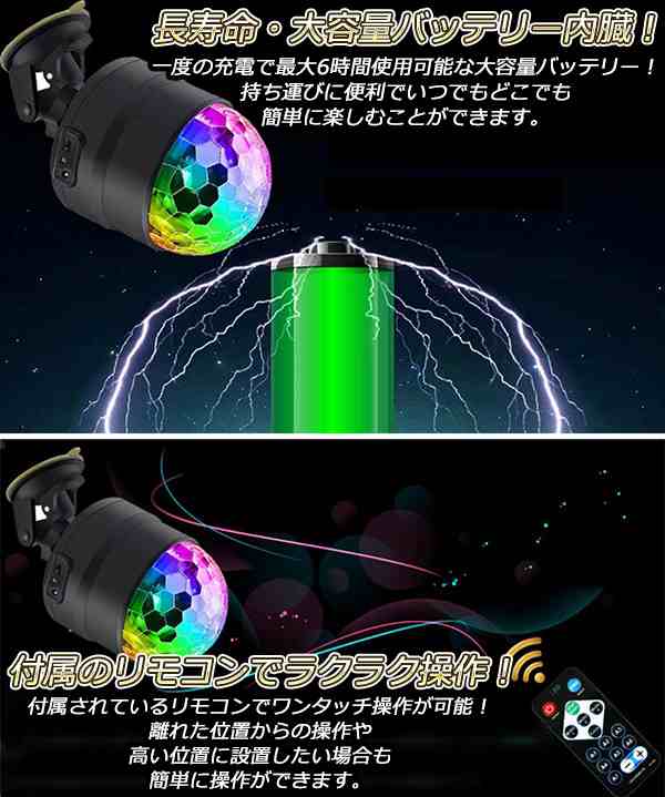 ミラーボール 吸盤 ステージライト スポットライト LEDライト イルミネーション プロジェクター 宇宙 投影ライト USBライト ネオン 回転ライト  UNIの通販はau PAY マーケット - SHOP-PARTISAN | au PAY マーケット－通販サイト