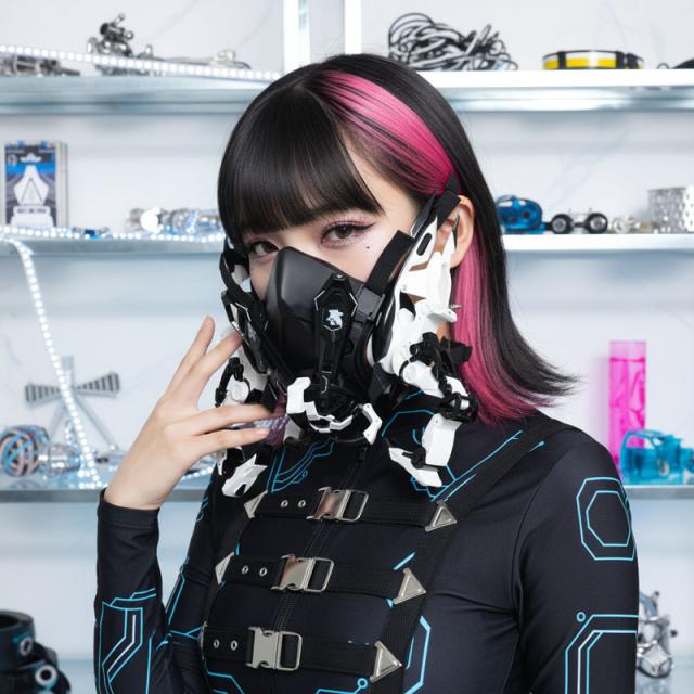 送料無料 サイバーパンク マスク コスプレ ハロウィン イベント