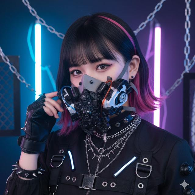 コスプレ用ガスマスク サイバーパンク ガスマスク ホビー ハロウィン
