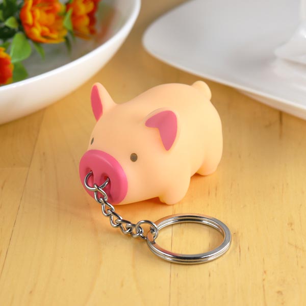 エルメスHERMES 豚ピッグアニマル動物キーホルダー