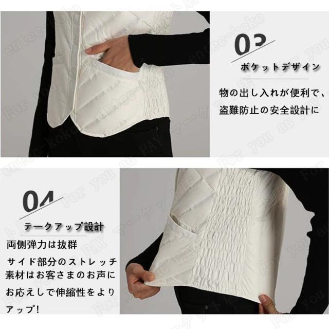 電熱ベスト 14つヒーター バッテリー選択可 ダウンベスト メンズ