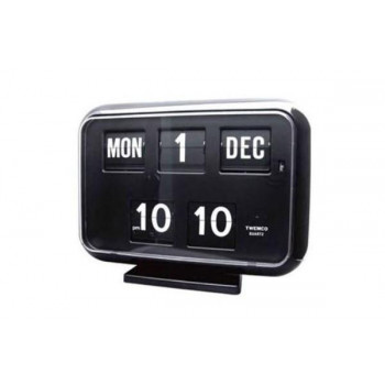 TWEMCO(トゥエンコ) 置き・掛け兼用 パタパタカレンダー時計 QD-35