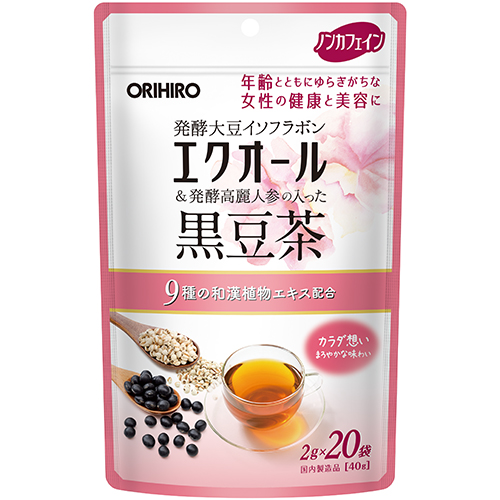 エクオール発酵高麗人参の入った黒豆茶 20包 12個セット