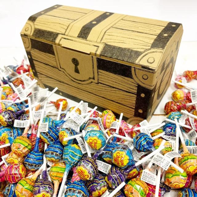 チュッパチャプス 8種180本 詰め合わせ 大容量 宝箱BOXセット 送料無料