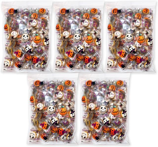 リアライズプランニング ハロウィンヨーチ 100個入 5袋セット クラッカー 個包装 イベント 配布用 ハロウィーン お菓子 まとめ買い 小袋 大量 プチギフト halloween クッキー ビスケット