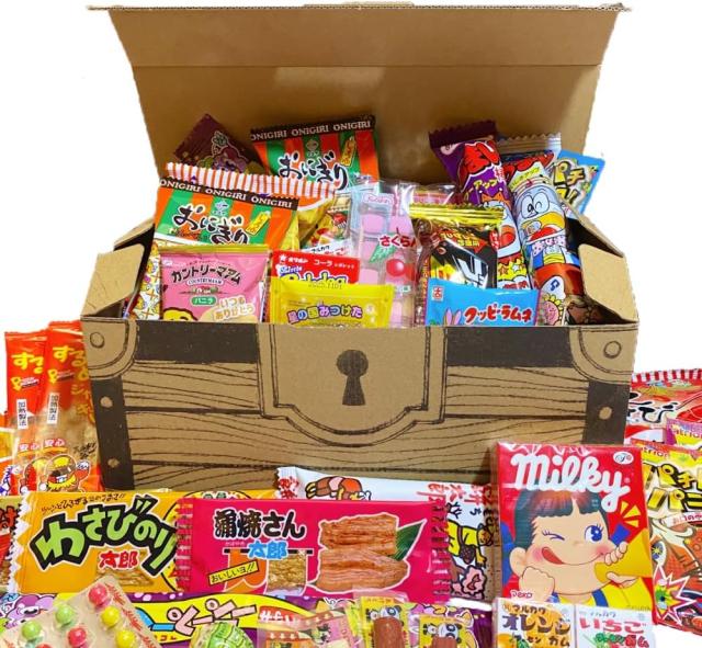 駄菓子 詰め合わせ 40点セット 宝箱BOX 大容量 プレゼント ギフト お
