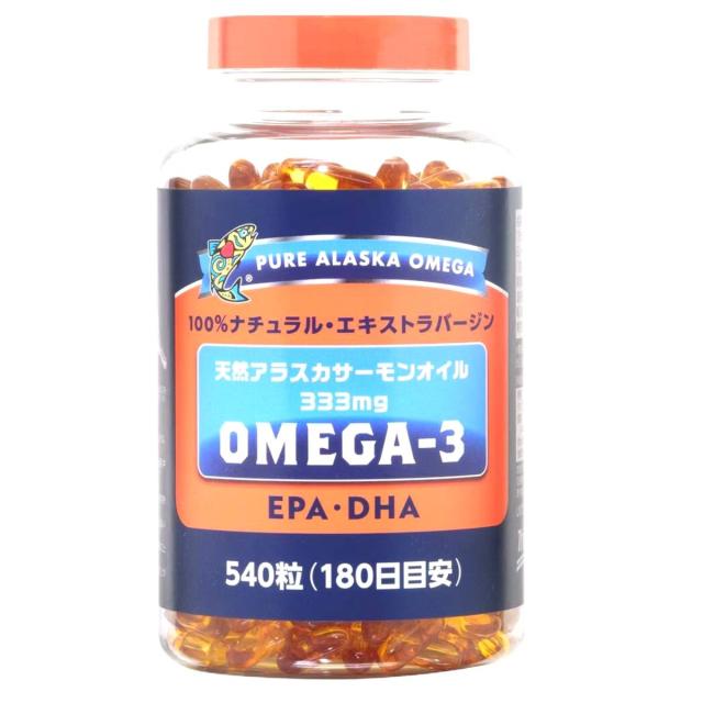 オメガ3 サプリ Omega3 天然アラスカサーモンオイル 333mg 540粒×3個 EPA DHA トライデントシーフード コストコ 通販 送料無料_2