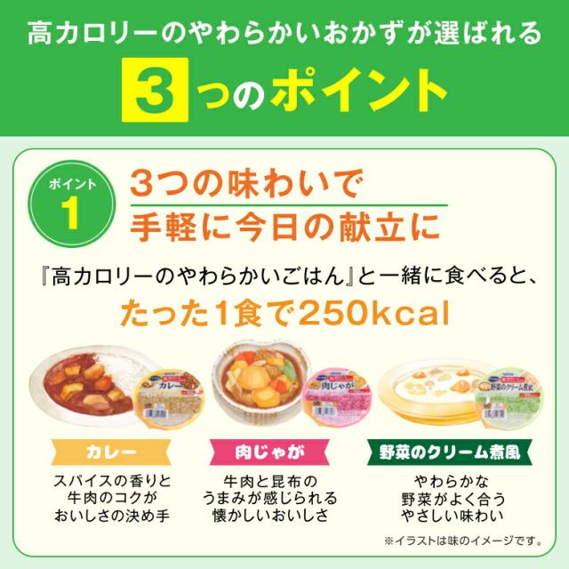 アイソカル 高キロカロリーのやわらかいごはん バラエティセット 12個 ＋ おかず＆白がゆ 多種多様さ献立て表仕かける 12個【ネスレ 介護食 おかず 副菜 カレー 肉じゃが おかゆ お粥 ごはん 介護食料雑貨類 介護 レトルト 老いらく者 国産精米 一つまみ 高キロカロリータンパク質 舌でつぶせる】