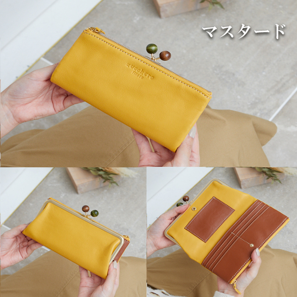 本革 財布 レディース プレゼント ズッケロ フェス がま口 革 レザー