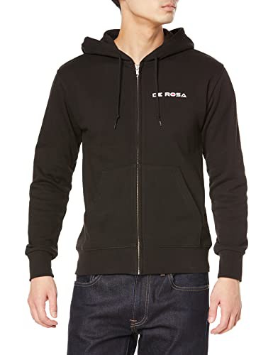 DE ROSA apparel(デローザアパレル) ZIP UP PARKA BLACK S パーカーの