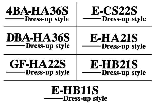 アルトワークス ドレスアップスタイル ロゴ 小サイズ カッティングステッカー 選べるデザイン GF-HA22S E-CS22S E-HA21S  E-HB21S Eの通販はau PAY マーケット - RESTT | au PAY マーケット－通販サイト