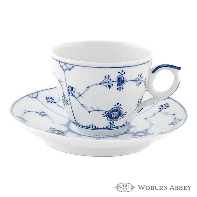 美品 アンティーク ロイヤルコペンハーゲン ブルーフルーテッド・プレイン カップ＆ソーサー(3) デンマーク製 食器 おしゃれの通販は