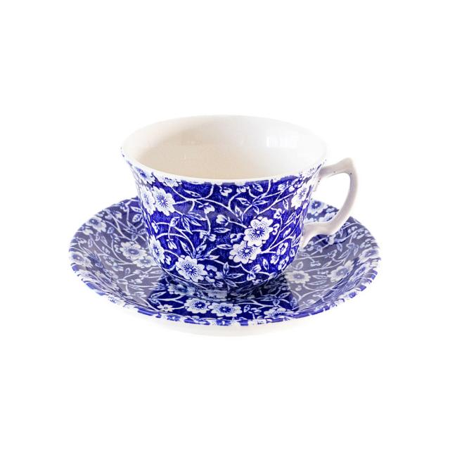 バーレイ ティーカップ&ソーサー　ブルーウィロー　プレート　burleigh イギリス食器 Burleigh トーキーブルーウィロー ブレックファースト