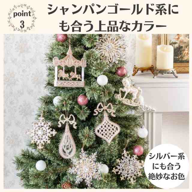 クリスマスツリーのオブジェ二つとリースセット