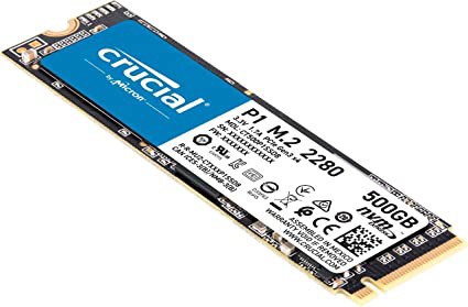 Crucial(クルーシャル) P1シリーズ 500GB 3D NAND NVMe PCIe M.2 SSD