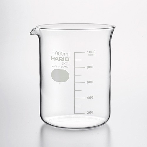 HARIO　ビーカー 1000ml 6個入 B-1L SCI ハリオ コップ グラス マグ 松k直送