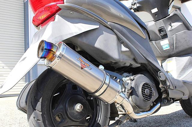 Valiente (バリエンテ) スズキ 09アドレス V125S/V125G (CF4EA/CF4MA) バイクマフラー (O2センサー対応) Dura デュラ チタンソリッド マフラー スポーツタイプ ADDRESS_2