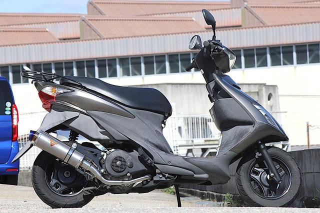 Valiente (バリエンテ) スズキ 09アドレス V125S/V125G (CF4EA/CF4MA) バイクマフラー (O2センサー対応) Dura デュラ チタンソリッド マフラー スポーツタイプ ADDRESS