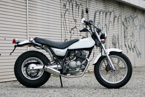Realize (リアライズ) スズキ バンバン200 (BA-NH41A) バイクマフラー (キャブ車用) 100φ砲弾マフラー SUS ステンレス 3曲げ (Type3) マフラー VANVAN200