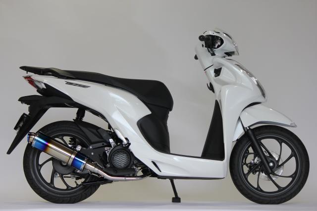 Dio110 ディオ110 バイクマフラー 2BJ-JK03 8BJ-JK03 2021年~ モデル対応 S346 ステンレス ブルーカラー マフラー バイク用品 バイク用 バイクパーツ フルエキ フルエキゾースト カスタム パーツ ドレスアップ 交換 社外品 説明書付 ホンダ HMS