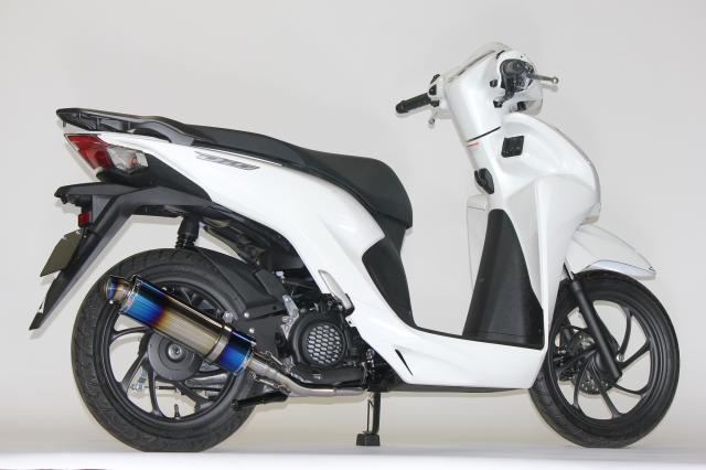 Dio110 ディオ110 バイクマフラー 2BJ-JK03 8BJ-JK03 2021年~ モデル対応 S346 ステンレス ブルーカラー マフラー バイク用品 バイク用 バイクパーツ フルエキ フルエキゾースト カスタム パーツ ドレスアップ 交換 社外品 説明書付 ホンダ HMS