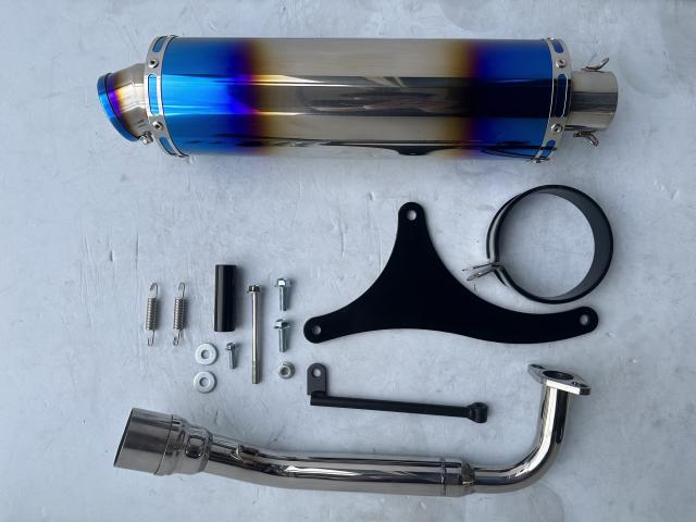 アクシスZ バイクマフラー 2BJ-SED7J S346 ステンレス ブルーカラー