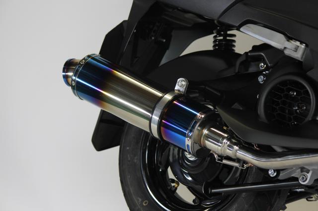 アクシスZ バイクマフラー 8BJ-SEJ6J S346 ステンレス ブルーカラー マフラー バイク用品 バイク用 バイクパーツ フルエキ カスタム パーツ ドレスアップ 交換 社外品 ヤマハ HMS AXIS Z