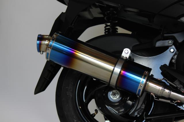 アクシスZ バイクマフラー 8BJ-SEJ6J S346 ステンレス ブルーカラー 