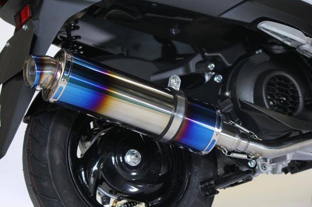 アクシスZ バイクマフラー 8BJ-SEJ6J S346 ステンレス ブルーカラー 