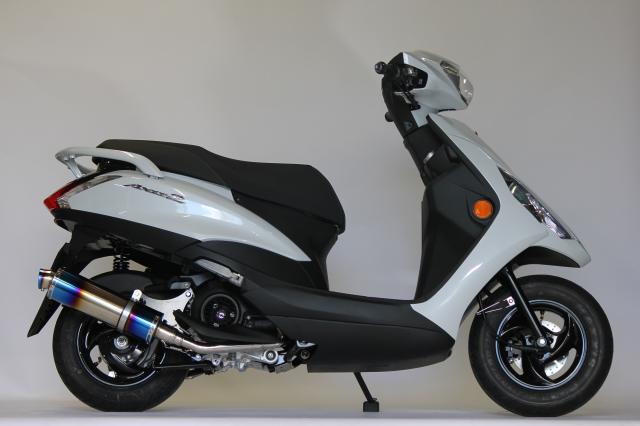アクシスZ バイクマフラー 8BJ-SEJ6J S346 ステンレス ブルーカラー 