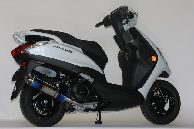 アクシスZ バイクマフラー 8BJ-SEJ6J S346 ステンレス ブルーカラー