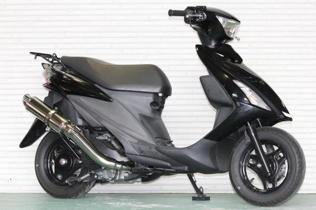 HMS スズキ 08 アドレスV125 (CF46A) バイクマフラー M-DX ステンレス