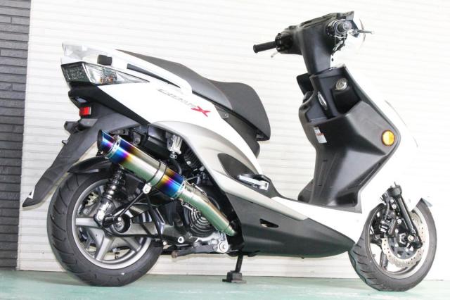 専用HMS ヤマハシグナスX125 SE12/SE44 M-DX ブルーマフラー HMS ヤマハ シグナスX125 (SE12/SE44J) 国内モデル バイク