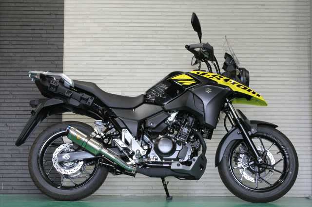 Valiente (バリエンテ) スズキ Vストローム250/ABS (2BK-DS11A) バイクマフラー Mia ミーア ステンレス ブルーカラー マフラー スポーツ