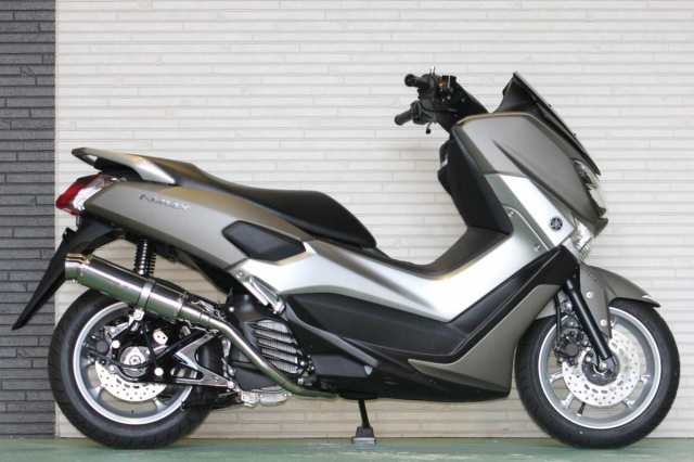 HMS ヤマハ NMAX125/NMAX155 (SE86J/E3P8E/SG50J/G3J4E) バイクマフラー R300 アップタイプ SUS ステンレス マフラー エヌマックス125 エ