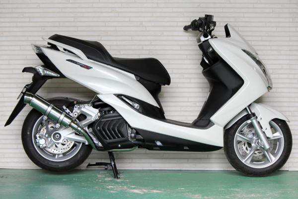 HMS ヤマハ マジェスティS (JBK-SG28J/SG52J) バイクマフラー R300 アップタイプ SUS ステンレス マフラー MAJESTY-S