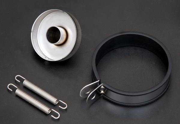 Realize (リアライズ) 90φ×420mm 差込径 50.8φ スラッシュタイプ (TypeS) チタンカラー 汎用サイレンサー バイクマフラー スリップオンマフラー_2