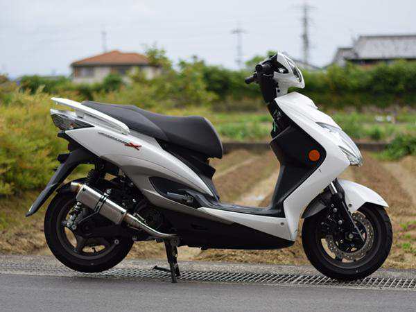 HMS ヤマハ シグナスX125 (台湾5期仕様) バイクマフラー (O2センサー対応) DELTA デルタ SUS ステンレス マフラー CYGNUS-X