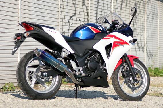 Realize (リアライズ) ホンダ CBR250R (MC41/前期型) バイクマフラー (一眼モデル/11~13) Aria アリア チタン スラッシュタイプ (TypeS) マフラー_2
