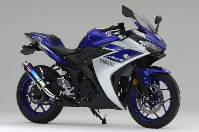 Realize (リアライズ) ヤマハ YZF-R3 (RG10J) / YZF-R25 (RH07J) バイクマフラー Aria アリア チタン カールタイプ (TypeC) マフラー_2