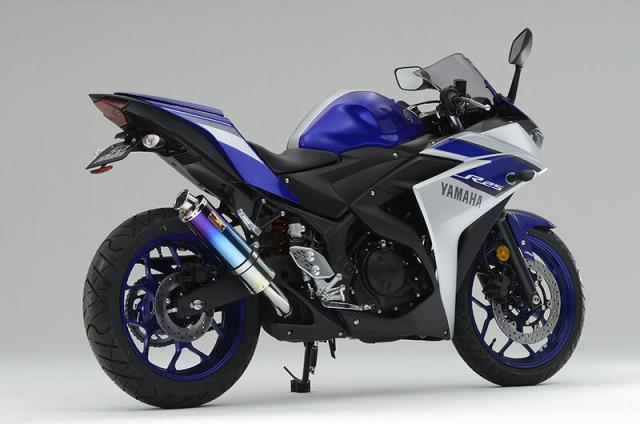 Realize (リアライズ) ヤマハ YZF-R3 (RG10J) / YZF-R25 (RH07J) バイクマフラー Aria アリア チタン カールタイプ (TypeC) マフラー_3