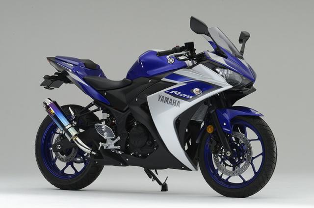 Realize (リアライズ) ヤマハ YZF-R3 (RG10J) / YZF-R25 (RH07J) バイクマフラー Aria アリア チタン スラッシュタイプ (TypeS) マフラー_2